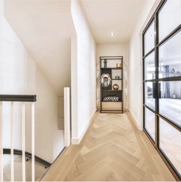 Plancher de bois herringbone