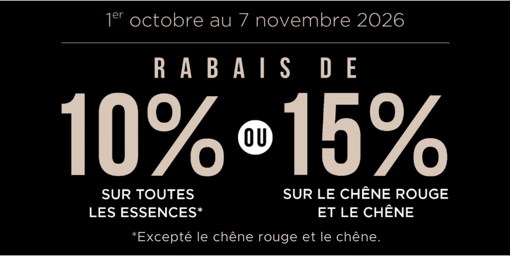 Méga vente | Jusqu'à 15% de rabais sur votre achat de plancher